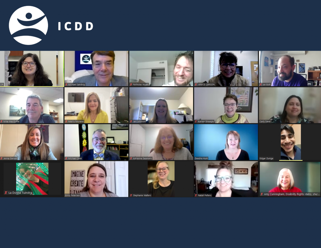 2022 Council Members in a snapshot taken from a zoom meeting