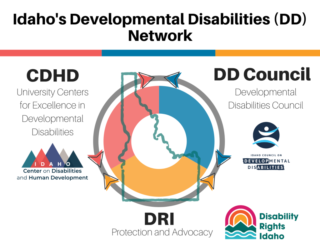 An image showing how the DD Network partner each have a role and how they work together.